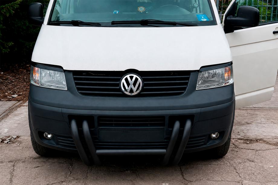 Volkswagen T5 Transporter 2003–2010 Kængurubøjle ST006-03 Nizdri Black (rustfri stål) Foto 4