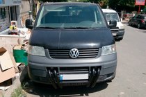 Volkswagen T5 Transporter 2003–2010 Frontbøjle ST006-04 Nizdri Black (rustfrit stål) foto 3