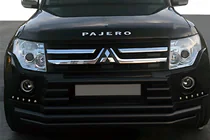 Mitsubishi Pajero Wagon IV 2006–2021 Frontbøjle ST015-9 Black (rustfrit stål) foto 1
