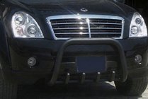 SsangYong Rexton I 2001–2017 Frontbøjle QT006 Black (rustfrit stål) foto 1