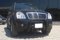 SsangYong Rexton I 2001–2017 Frontbøjle QT006 Black (rustfrit stål) foto 3