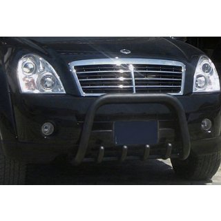 Frontbøjle QT006 Black (rustfrit stål) SsangYong Rexton I 2001–2017 foto 1