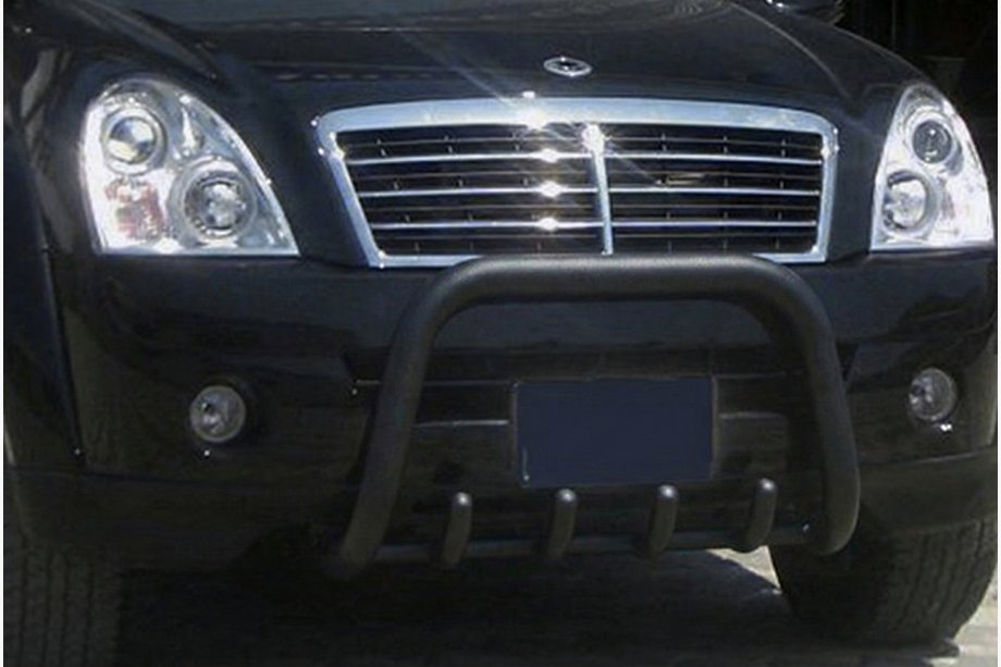 SsangYong Rexton I 2001–2017 Frontbøjle QT006 Black (rustfrit stål) Image