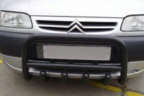 Citroen Berlingo 1996–2008 Bullbar QT006 Black (rustfrit stål) foto 1
