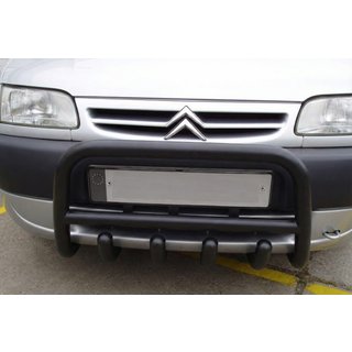 Bullbar QT006 Black (rustfrit stål) Citroen Berlingo 1996–2008