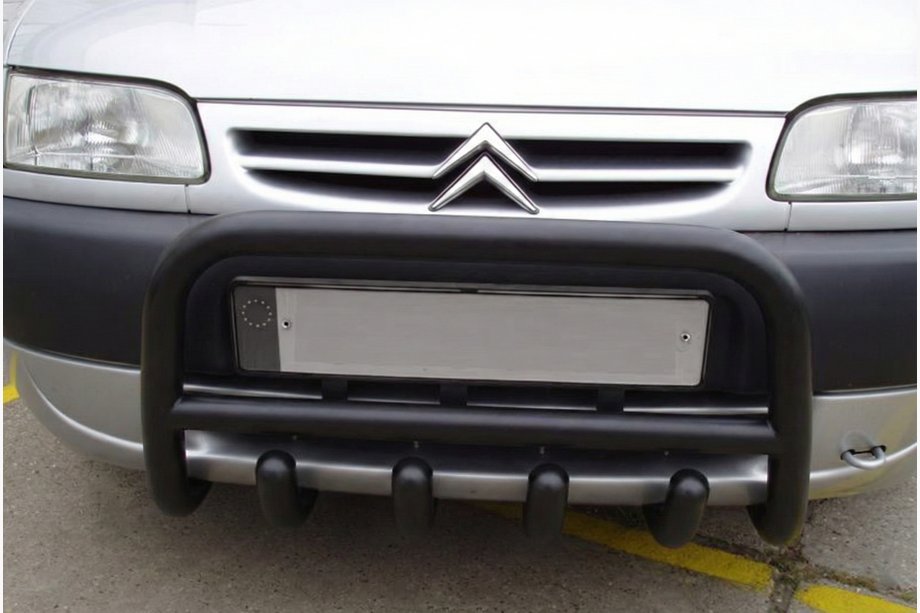 Citroen Berlingo 1996–2008 Bullbar QT006 Black (rustfrit stål) Image