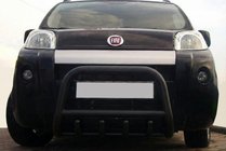 Fiat Fiorino/Qubo 2008–2024 Bullbar QT006 Black (rustfrit stål) foto 1