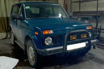 Lada Niva og Urban 1977– Bullbar QT006 Black (rustfrit stål) foto 4
