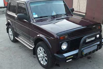 Lada Niva og Urban 1977– Bullbar QT006 Black (rustfrit stål) foto 1
