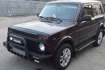 Lada Niva og Urban 1977– Bullbar QT006 Black (rustfrit stål) foto 2