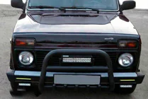 Lada Niva og Urban 1977– Bullbar QT006 Black (rustfrit stål) foto 3