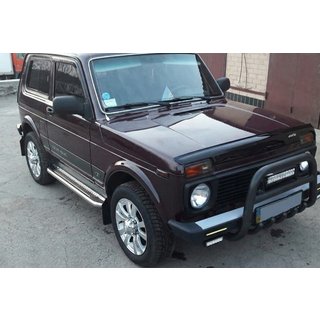 Bullbar QT006 Black (rustfrit stål) Lada Niva og Urban 1977– foto 1