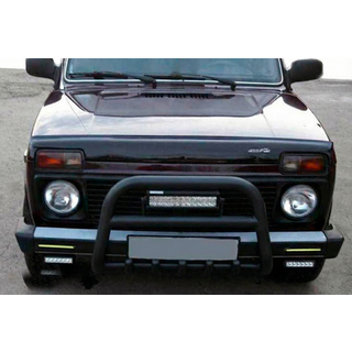 Bullbar QT006 Black (rustfrit stål) Lada Niva og Urban 1977– foto 3