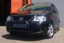 Volkswagen Touran 2003–2010 Frontbøjle QT006 Black (rustfrit stål) foto 2