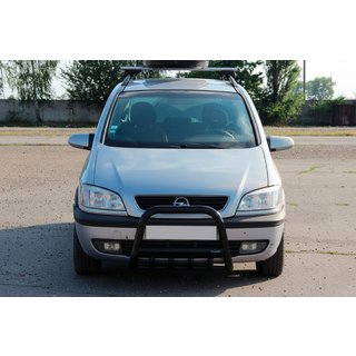 Frontbøjle QT006 Black (rustfrit stål) Opel Zafira A 1998–2005 foto 1