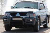 Mitsubishi Pajero Sport 1996–2007 Frontbøjle QT006 Black (rustfrit stål) foto 3