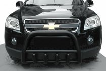 Chevrolet Captiva 2006–2019 Frontbøjle QT006 Black (rustfrit stål) foto 1