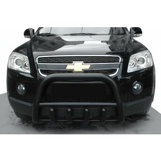 Frontbøjle QT006 Black (rustfrit stål) Chevrolet Captiva 2006–2019