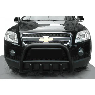 Frontbøjle QT006 Black (rustfrit stål) Chevrolet Captiva 2006–2019