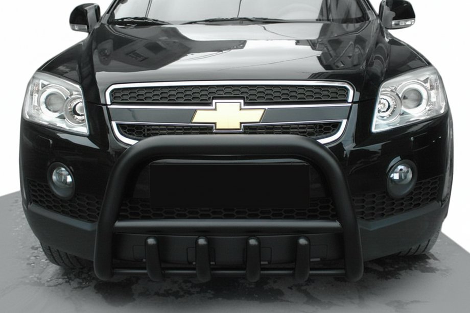 Chevrolet Captiva 2006–2019 Frontbøjle QT006 Black (rustfrit stål) Image
