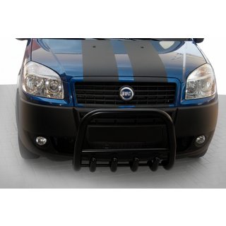 Frontbøjle QT006 Black (rustfrit stål) Fiat Doblo I 2005–2010