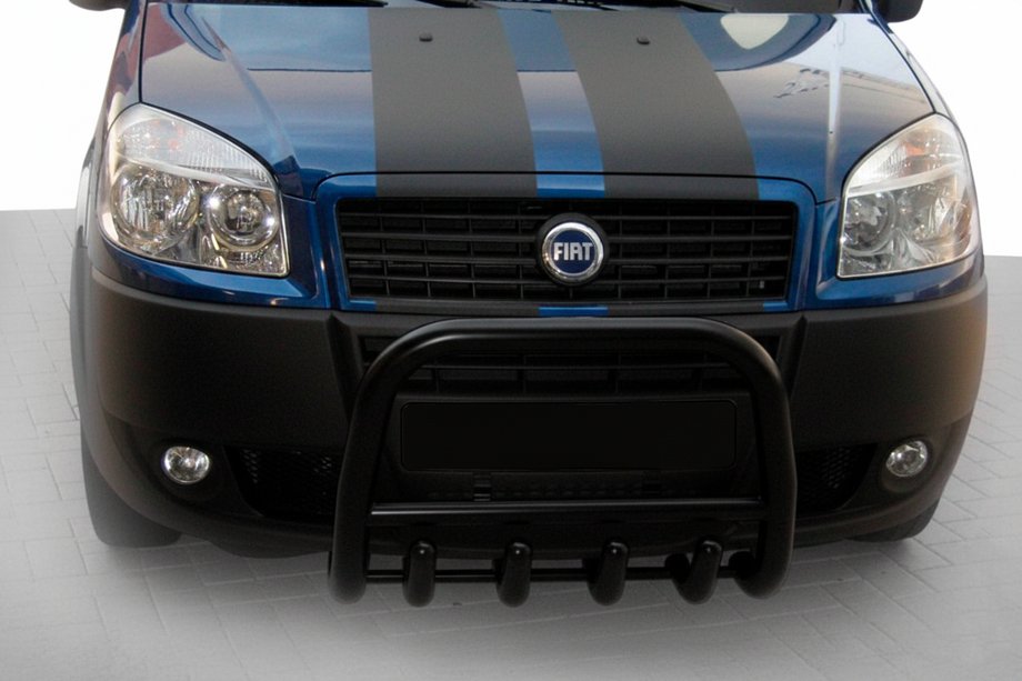 Fiat Doblo I 2005–2010 Frontbøjle QT006 Black (rustfrit stål) Image