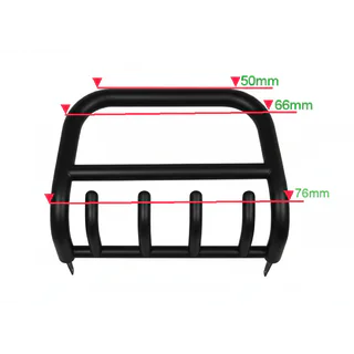 Bullbar QT006 Black (rustfrit stål)