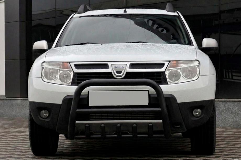 Renault Duster 2008–2017 Frontbøjle uden logo QT006 Black (rustfrit stål) Image