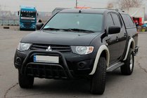 Mitsubishi L200 2006–2015 Frontbøjle Black (rustfrit stål) foto 3