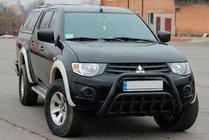 Mitsubishi L200 2006–2015 Frontbøjle Black (rustfrit stål) foto 2