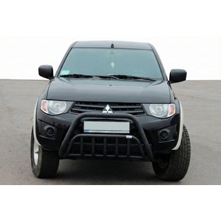 Frontbøjle Black (rustfrit stål) Mitsubishi L200 2006–2015 foto 1