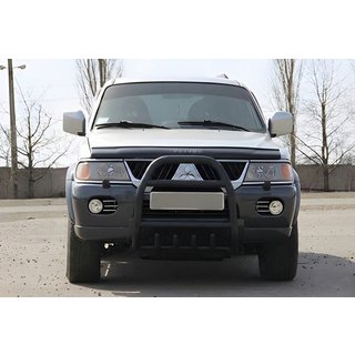 Kængurubøjle QT007 Black (rustfrit stål) Mitsubishi Pajero Sport 1996–2007 foto 3