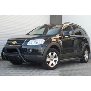 Frontbøjle WT002 Black (rustfrit stål) Chevrolet Captiva 2006–2019 foto 1