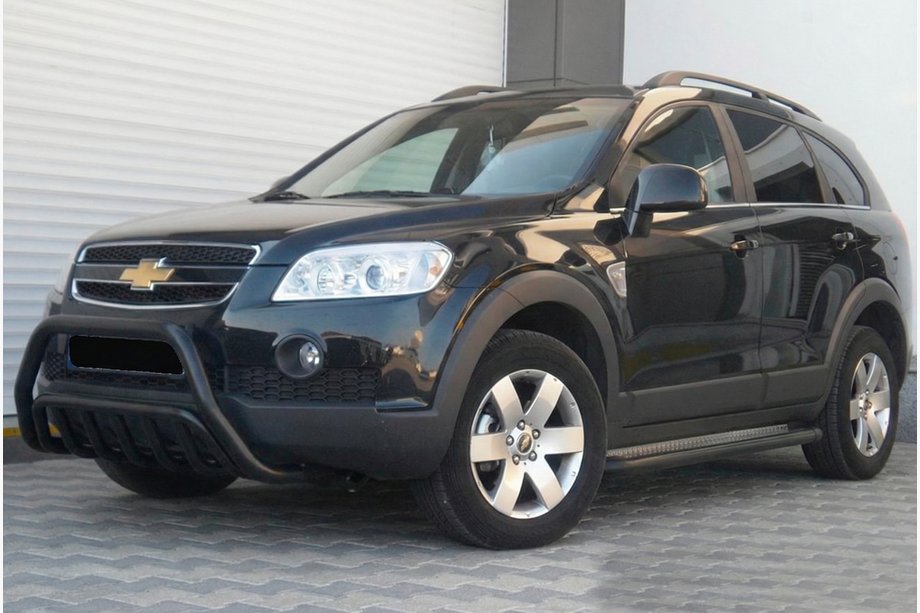 Chevrolet Captiva 2006–2019 Frontbøjle WT002 Black (rustfrit stål) Image
