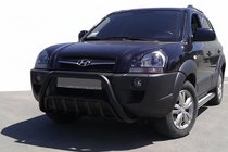 Hyundai Tucson JM 2004– Kængurubøjle WT002 Black (rustfrit stål) foto 1