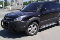 Hyundai Tucson JM 2004– Kængurubøjle WT002 Black (rustfrit stål) foto 2