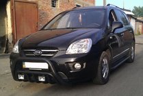 Kia Carens 1999–2012 Kængurubøjle WT002 Black (rostfrit stål) foto 2