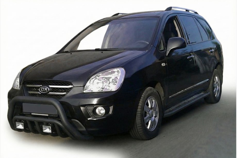 Kia Carens 1999–2012 Kængurubøjle WT002 Black (rostfrit stål) Image