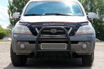 Kia Sorento I BL 2002–2009 Bullbar QT007 Black (rustfrit stål) foto 2