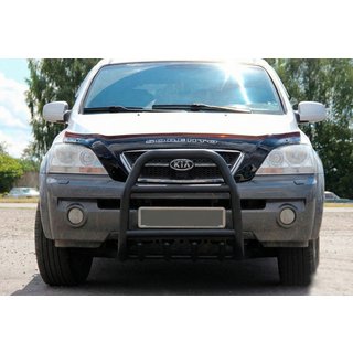 Bullbar QT007 Black (rustfrit stål) Kia Sorento I BL 2002–2009 foto 2
