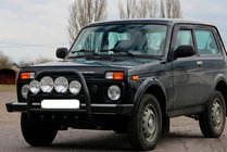 Lada Niva og Urban 1977– Bullbar QT007 Black (rustfrit stål) foto 4
