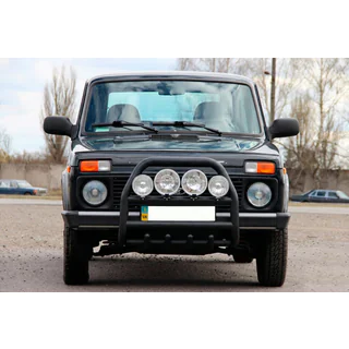 Bullbar QT007 Black (rustfrit stål) foto 1