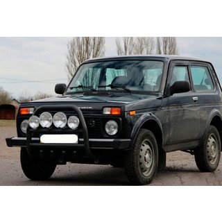 Bullbar QT007 Black (rustfrit stål) Lada Niva og Urban 1977– foto 4