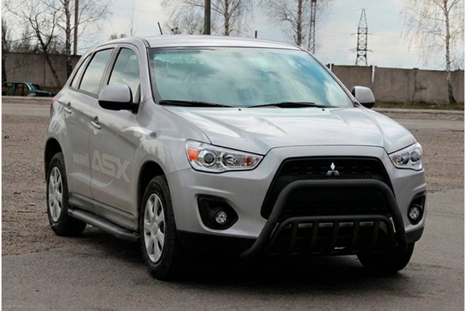 Mitsubishi ASX 2010–2023 Kængurubøjle WT002 Black (rustfrit stål) Image