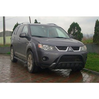 Kængurubøjle WT002 Black (rustfrit stål) Mitsubishi Outlander 2006–2012 foto 1