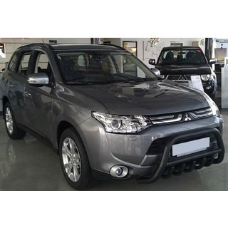Kængurubøjle WT002 Black (rustfrit stål) Mitsubishi Outlander 2012–2021 foto 2
