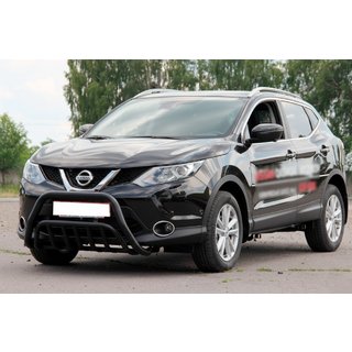 Kængurubøjle WT002 Black (rostfrit stål) Nissan Qashqai 2014–2021 foto 2