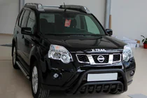 Nissan X-trail T31 2007–2014 Frontbøjle WT002 Black (rustfrit stål) foto 1