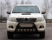 Toyota Hilux 2006–2015 Kængurubøjle WT002 Black (rustfrit stål) foto 1