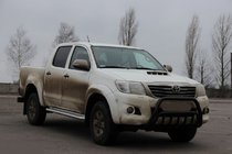 Toyota Hilux 2006–2015 Kængurubøjle WT002 Black (rustfrit stål) foto 2